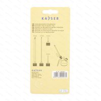 Dekorační a injekční trysky nerezové Kayser, 4 ks - zadní strana balení produktu 