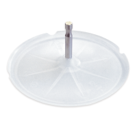 Plastový talíř s osou krouhače Bamix SliceSy - hlavní pohled