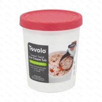 Kelímek na zmrzlinu Tovolo SWEET TREAT 1.0 l, jahoda - etiketa