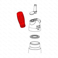 Držák bombičky iSi, bílý (vnější závit) - ilustrace 1