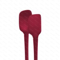Ministěrky Tovolo FLEX-CORE Spatula & Spoonula, červené - detail tvaru
